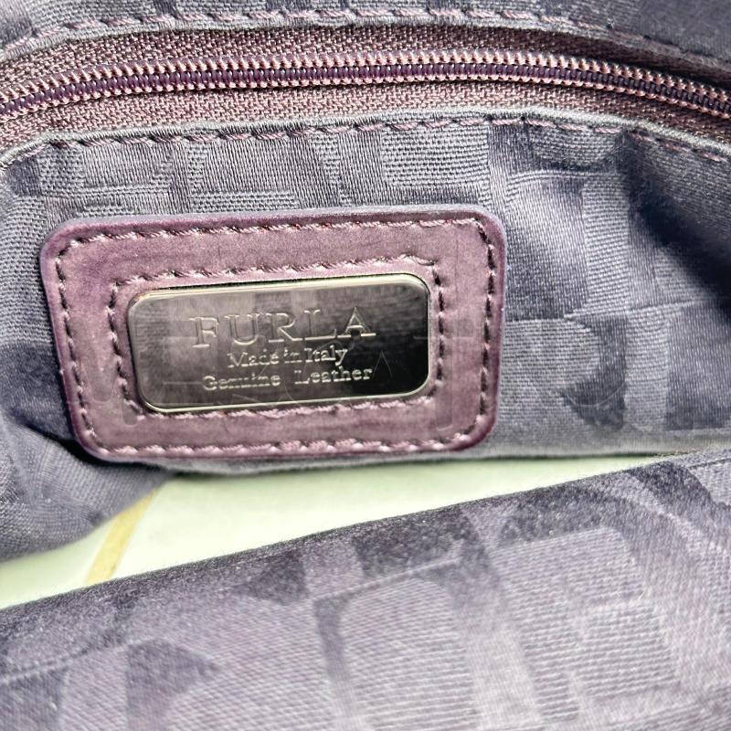 BORSA DONNA FURLA VIOLA OPACA MANICO TRACOLLA | Mercatino dell'Usato Chiampo 4