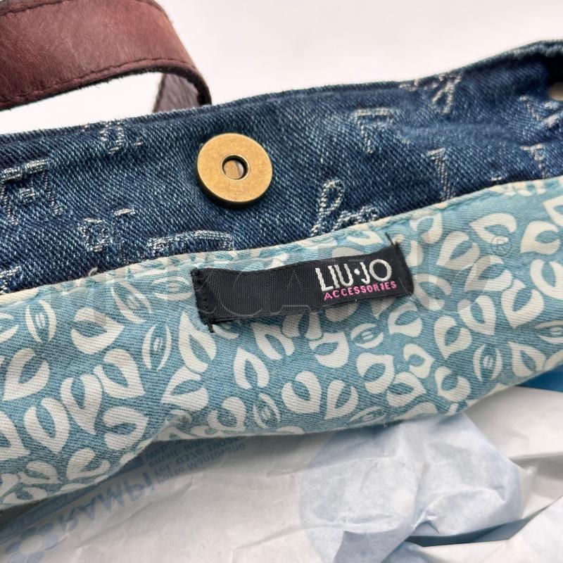 BORSA DONNA LIU JO TESS JEANS GRANDE MORBIDO SCRITTA BRILL MAN MARR | Mercatino dell'Usato Chiampo 4