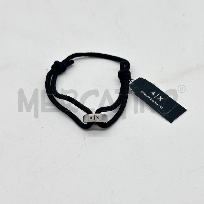 BRACCIALE ARMANI EXCHANGE CORDINO NERO ESAGONO | Mercatino dell'Usato Chiampo 1