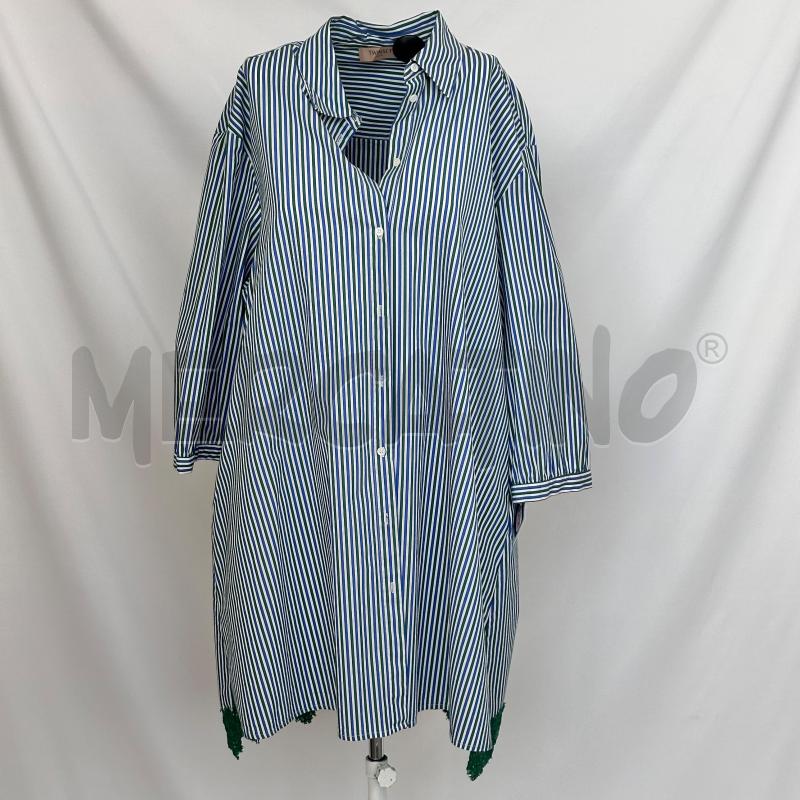 CAMICIA DONNA TWINSET VEST LUNGA RIGHE BIA AZZ VERDE MAN PALL  | Mercatino dell'Usato Chiampo 1