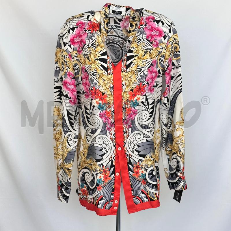 CAMICIA UOMO VERSACE COLLECTION 100%SETA FANTASIA BORDI ARANCIO | Mercatino dell'Usato Chiampo 1