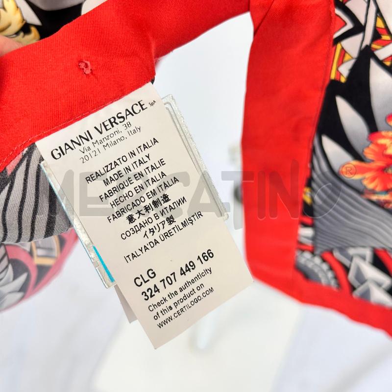 CAMICIA UOMO VERSACE COLLECTION 100%SETA FANTASIA BORDI ARANCIO | Mercatino dell'Usato Chiampo 3