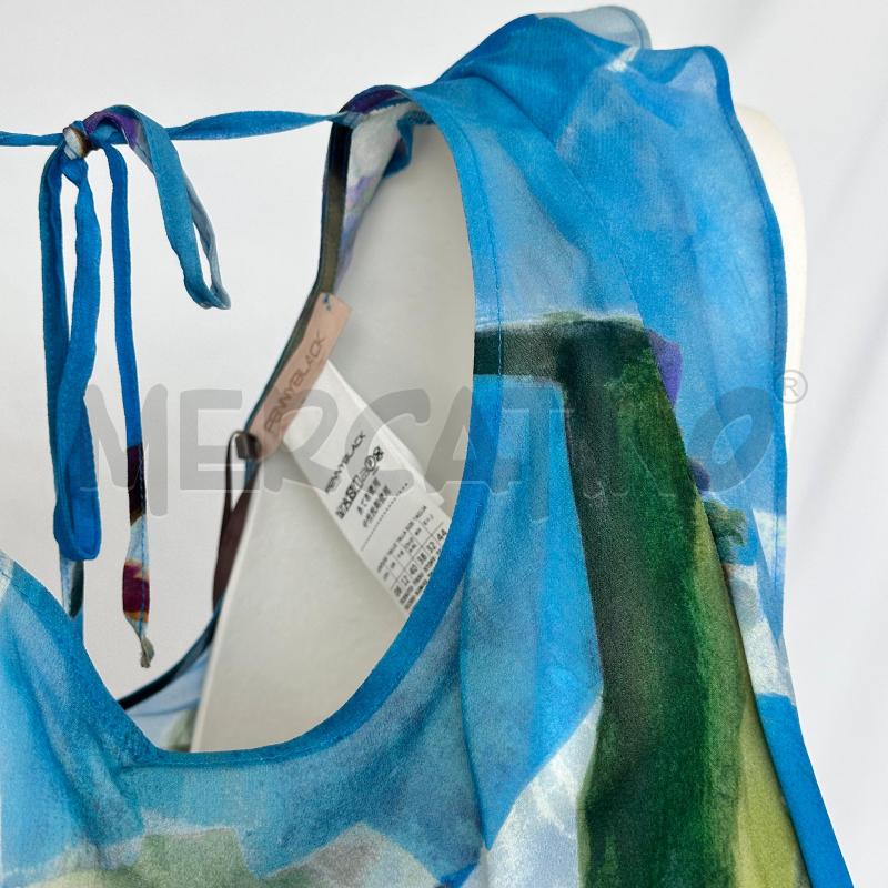 CANOTTA DONNA DOPPIA VELO FANTASIA SFUM VETRDE BLU +SOTTOVEST | Mercatino dell'Usato Chiampo 2