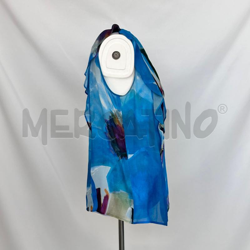 CANOTTA DONNA DOPPIA VELO FANTASIA SFUM VETRDE BLU +SOTTOVEST | Mercatino dell'Usato Chiampo 3