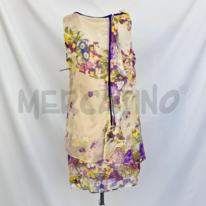CANOTTA DONNA LIST PANNA FIORI VIOLA BLU +SOTTOVESTE | Mercatino dell'Usato Chiampo 3