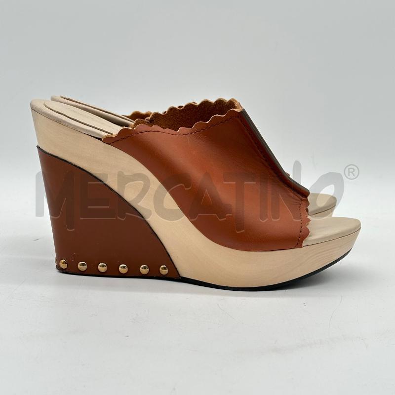 CIABATTE DONNA SEEBYCHLOE ZEPPA LEGNO MARR BORCHIE | Mercatino dell'Usato Chiampo 1