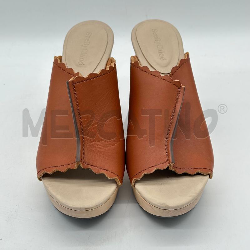 CIABATTE DONNA SEEBYCHLOE ZEPPA LEGNO MARR BORCHIE | Mercatino dell'Usato Chiampo 2