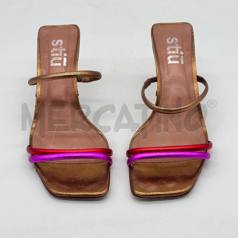 CIABATTE DONNA STIU SQUADR DORAT ROSS FUXIA TACC | Mercatino dell'Usato Chiampo 2