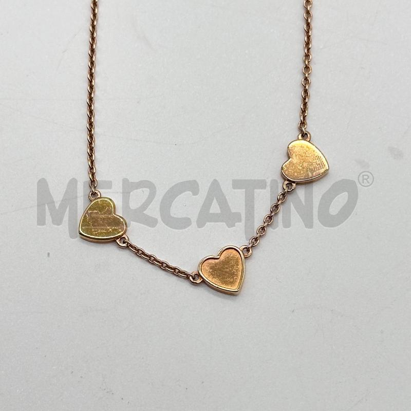 COLLANA ARMANI DORATA 3 CUORI  | Mercatino dell'Usato Chiampo 3