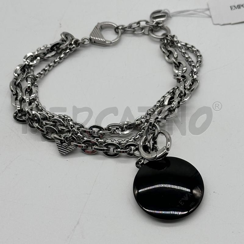 COLLANA EMPORIO ARMANI CATENA CINDOLO CERCHIO STRASS | Mercatino dell'Usato Chiampo 2