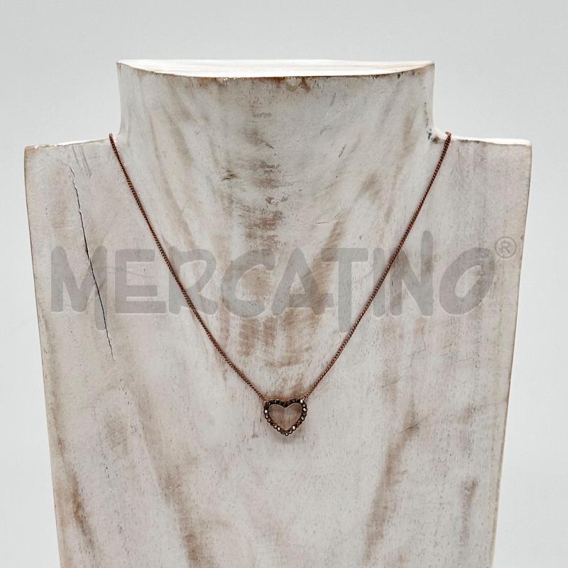 COLLANA FOSSIL FINA CUORICINO ARANC ROSA | Mercatino dell'Usato Chiampo 1