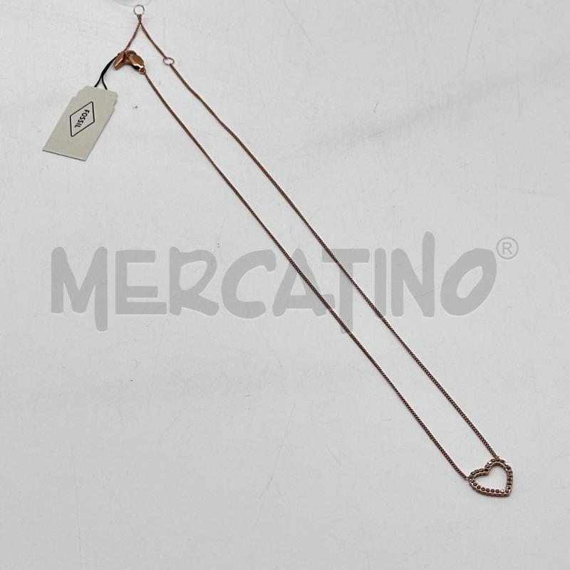 COLLANA FOSSIL FINA CUORICINO ARANC ROSA | Mercatino dell'Usato Chiampo 2