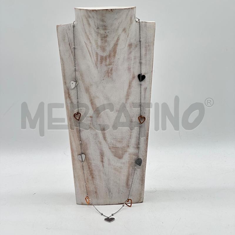 COLLANA LUNGA AG CUORI  | Mercatino dell'Usato Chiampo 1