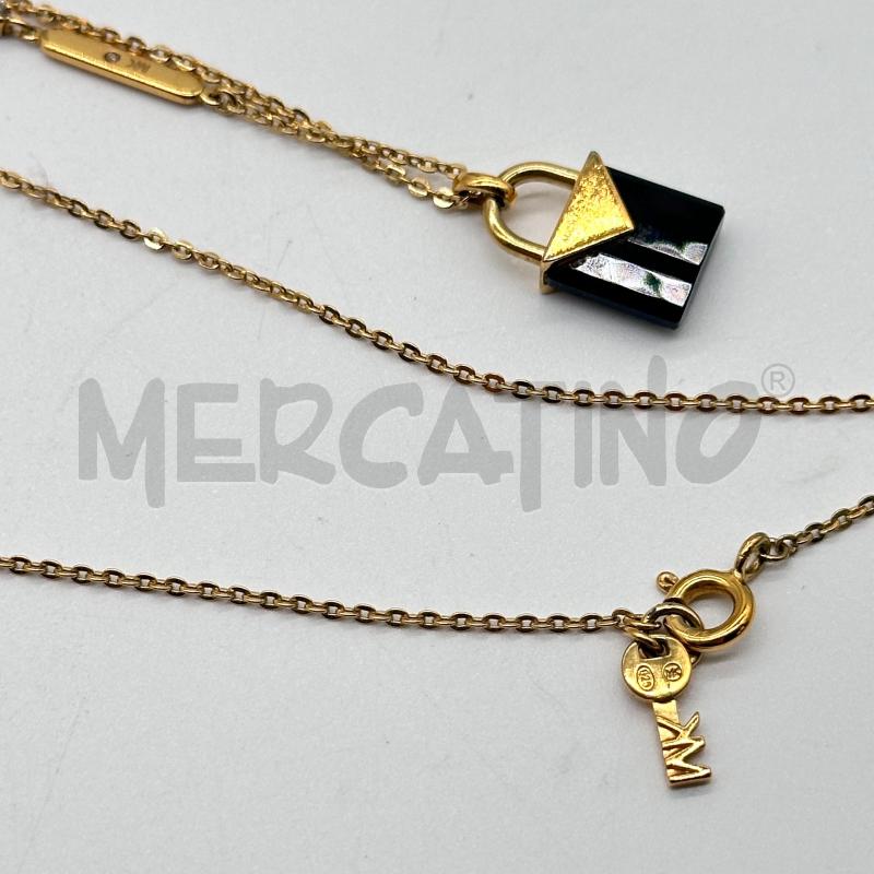 COLLANA MICHAEL KORS SORATA BORSETTA LUCCHETTO NERO PICCOLO | Mercatino dell'Usato Chiampo 3