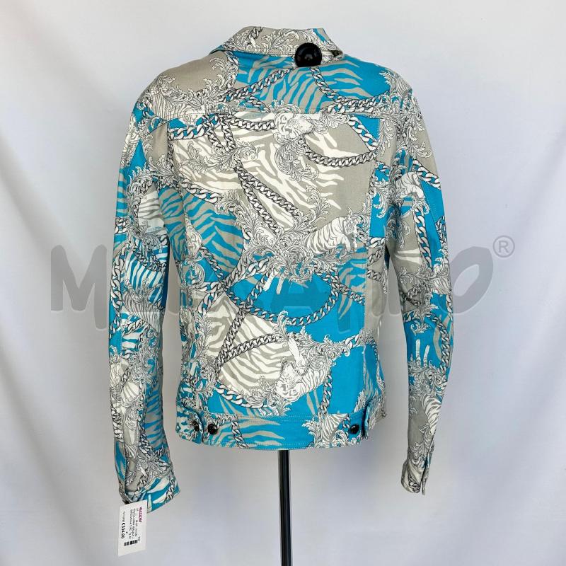 GIACCA UOMO VERSACE JEANS GRIGIA TURCHESE STAMPA CATENA  | Mercatino dell'Usato Chiampo 4