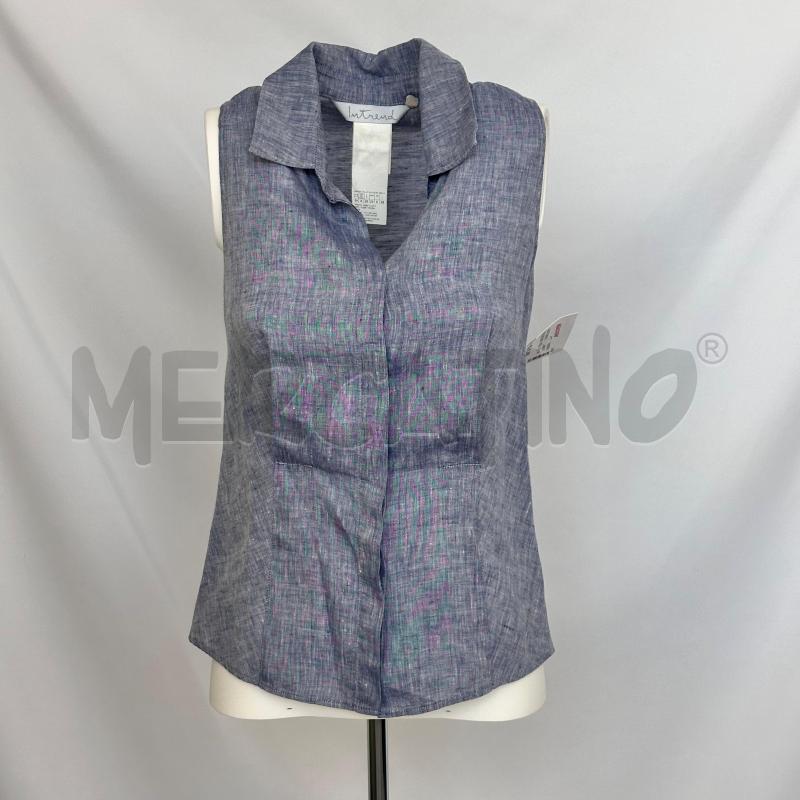 GILET DONNA INTREND TESS AZZ BIA COLLETTO INFIANCATA | Mercatino dell'Usato Chiampo 1