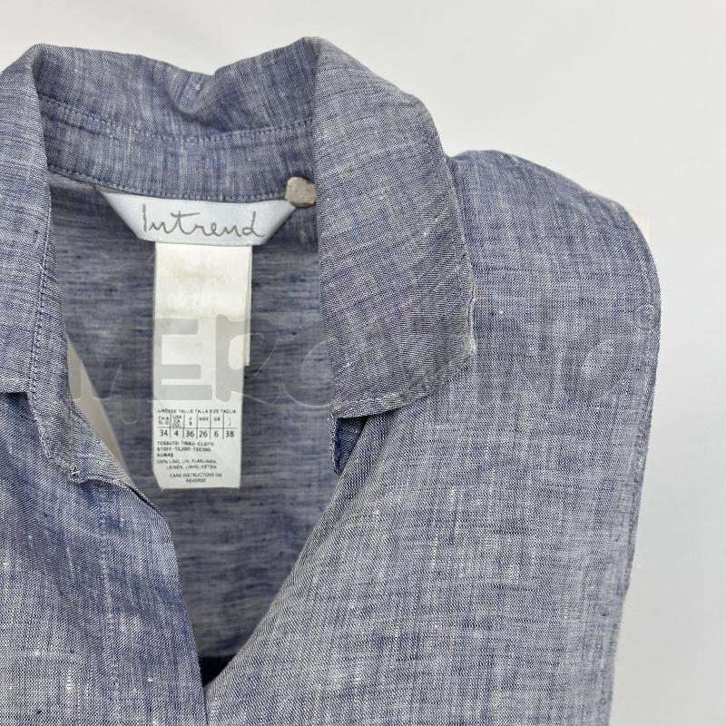GILET DONNA INTREND TESS AZZ BIA COLLETTO INFIANCATA | Mercatino dell'Usato Chiampo 2