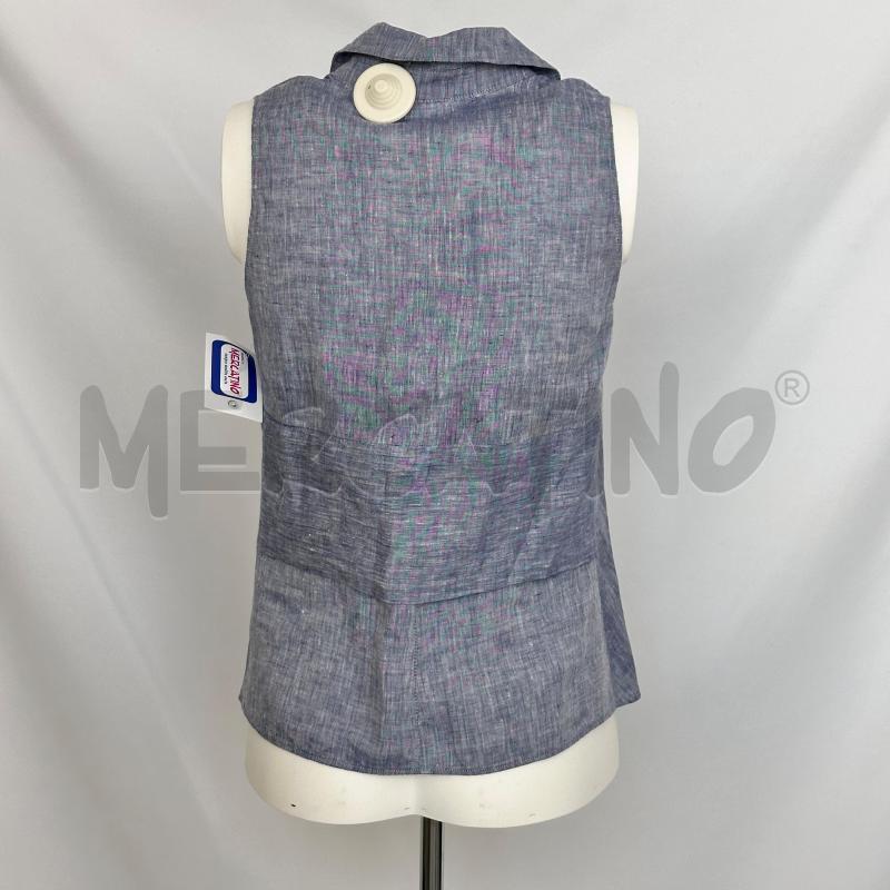 GILET DONNA INTREND TESS AZZ BIA COLLETTO INFIANCATA | Mercatino dell'Usato Chiampo 4