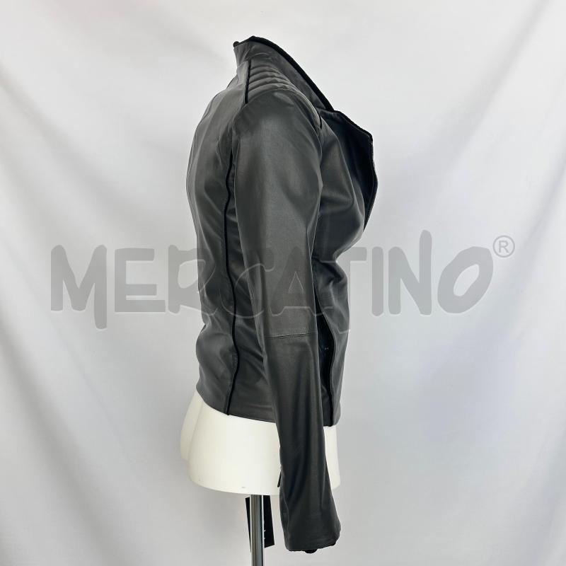 GIUBBINO DONNA EMPORIO ARMANI PELLE NERO INTERNO VELLUTO | Mercatino dell'Usato Chiampo 3
