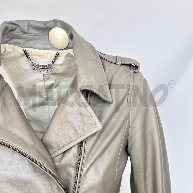 GIUBBINO DONNA MARELLA PELL GRIG ZIP LATO FODERA BIANCA  | Mercatino dell'Usato Chiampo 2