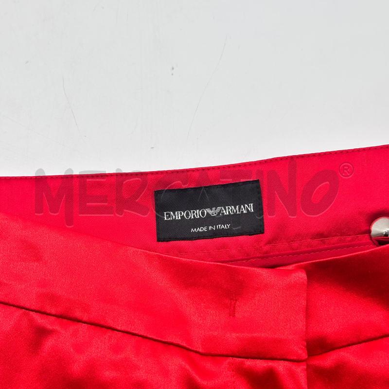 PANTALONE DONNA EMPORIO ARMANI RASETTO LUCIDI ROSSI TASCHE RISVOLTO | Mercatino dell'Usato Chiampo 3