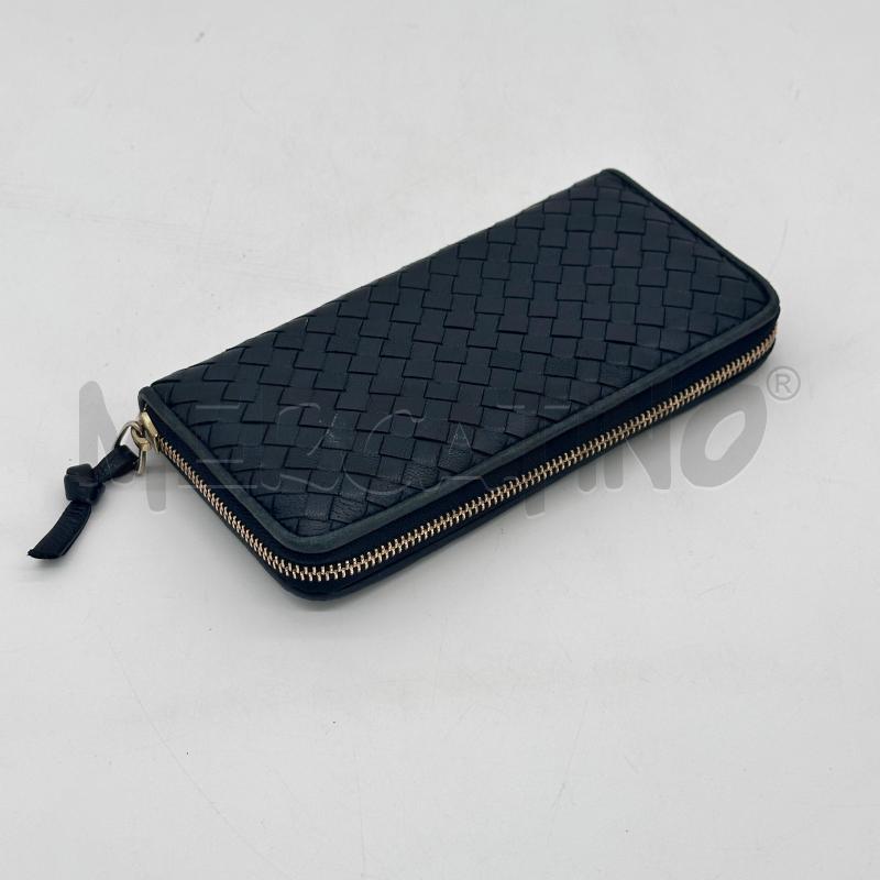 PORTA FOGLIO BOTTEGA VENETA NERO INTREC | Mercatino dell'Usato Chiampo 1