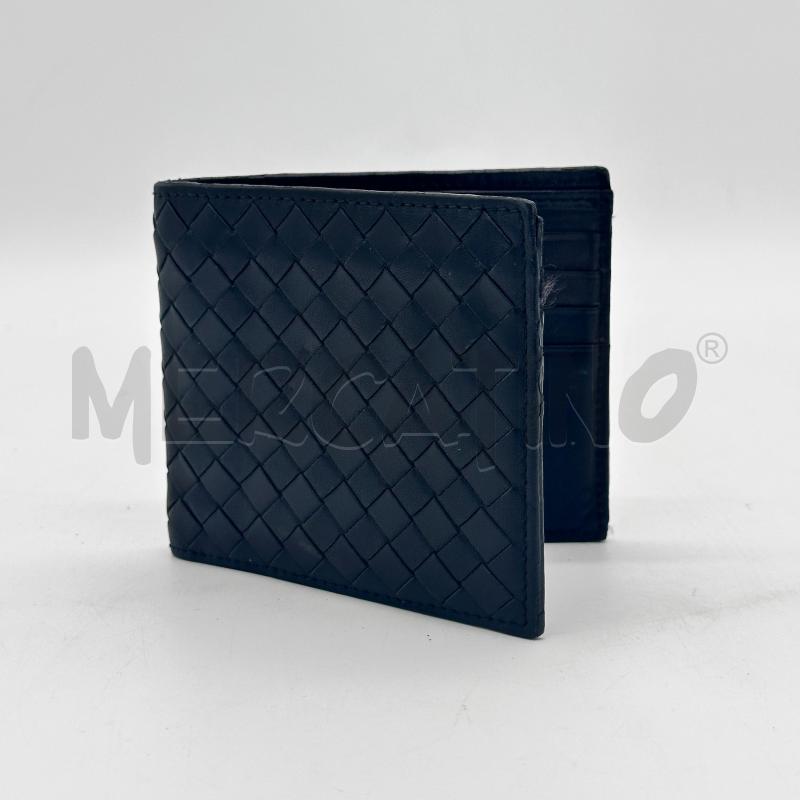 PORTA FOGLIO UOMO BOTTEGA VENETA NERO INTREC | Mercatino dell'Usato Chiampo 1