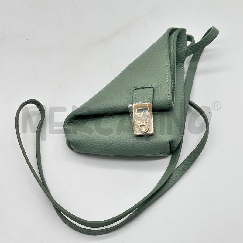 PORTA MONETE FERRAGAMO TRACOLLA VERDE SALVIA | Mercatino dell'Usato Chiampo 2