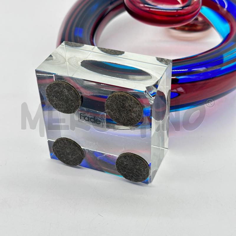 RICCIOLO VETRO FADE GRANDE ROSSO BLU BASE TRAP | Mercatino dell'Usato Chiampo 3