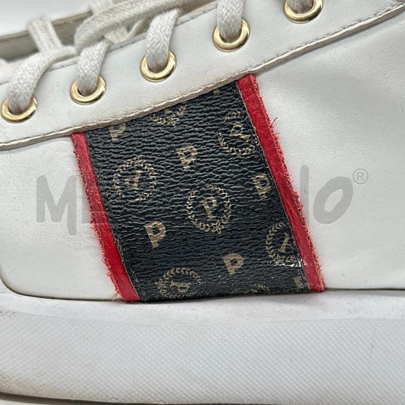 SCARPE DONNA POLLINI SNEACKERS BIANCHE CAV ROSSA STRISCIA ROSSA NERA P | Mercatino dell'Usato Chiampo 4