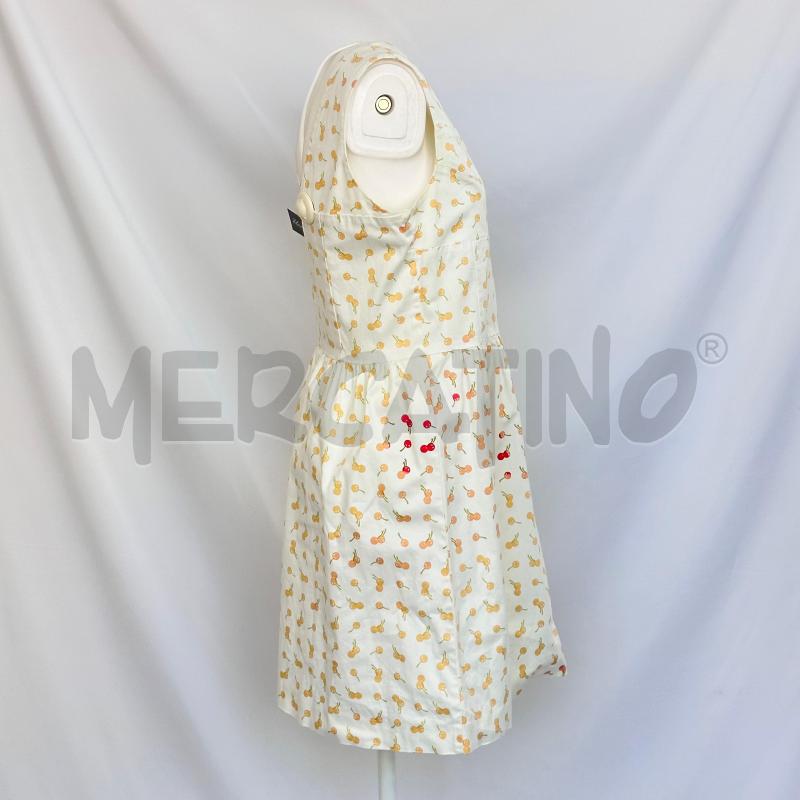 VESTITO DONNA MAX CO BIANCO CILIEGIE GIALLE ALCUNE SFUM ROSSE SMANIC CUCIT DUE BOT TOP | Mercatino dell'Usato Chiampo 3