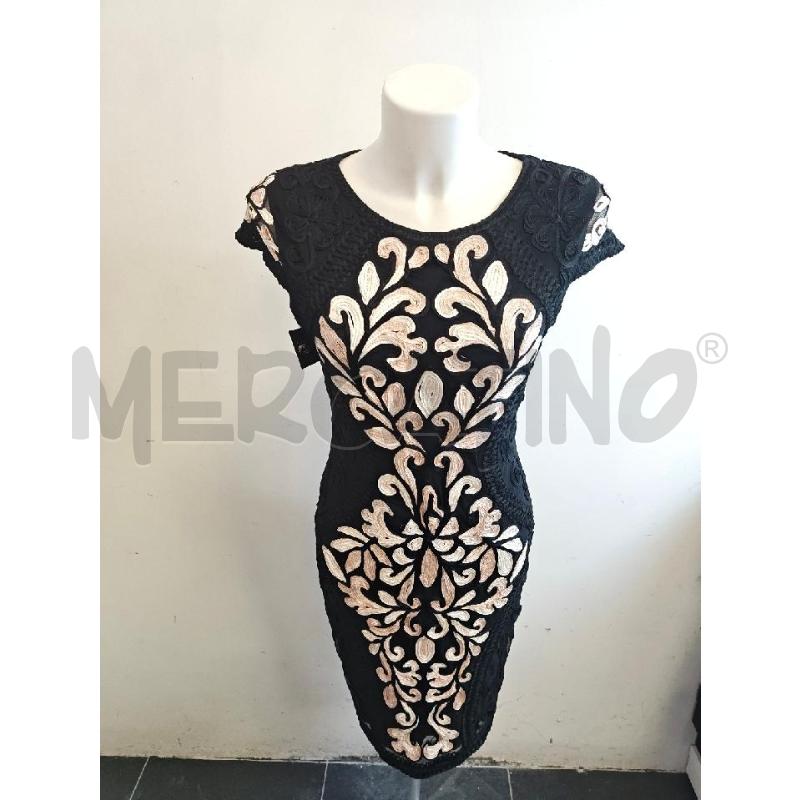 ABITO DONNA PHASE EIGHT NERO RICAMI ROSA  | Mercatino dell'Usato Verona fiera 1