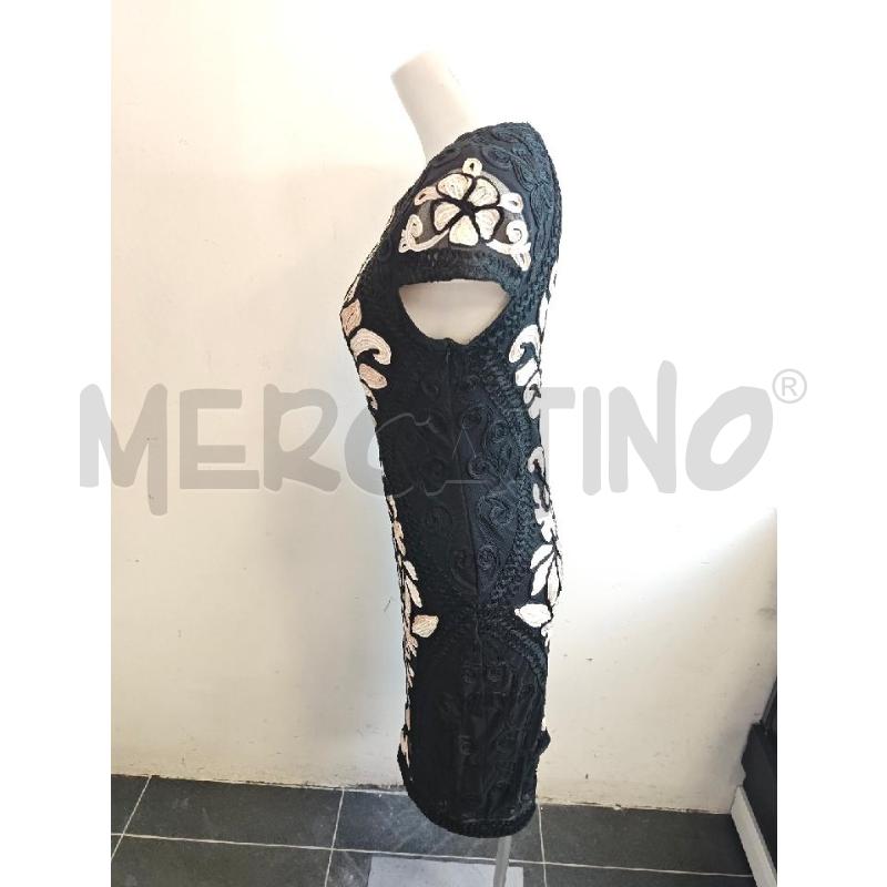 ABITO DONNA PHASE EIGHT NERO RICAMI ROSA  | Mercatino dell'Usato Verona fiera 2