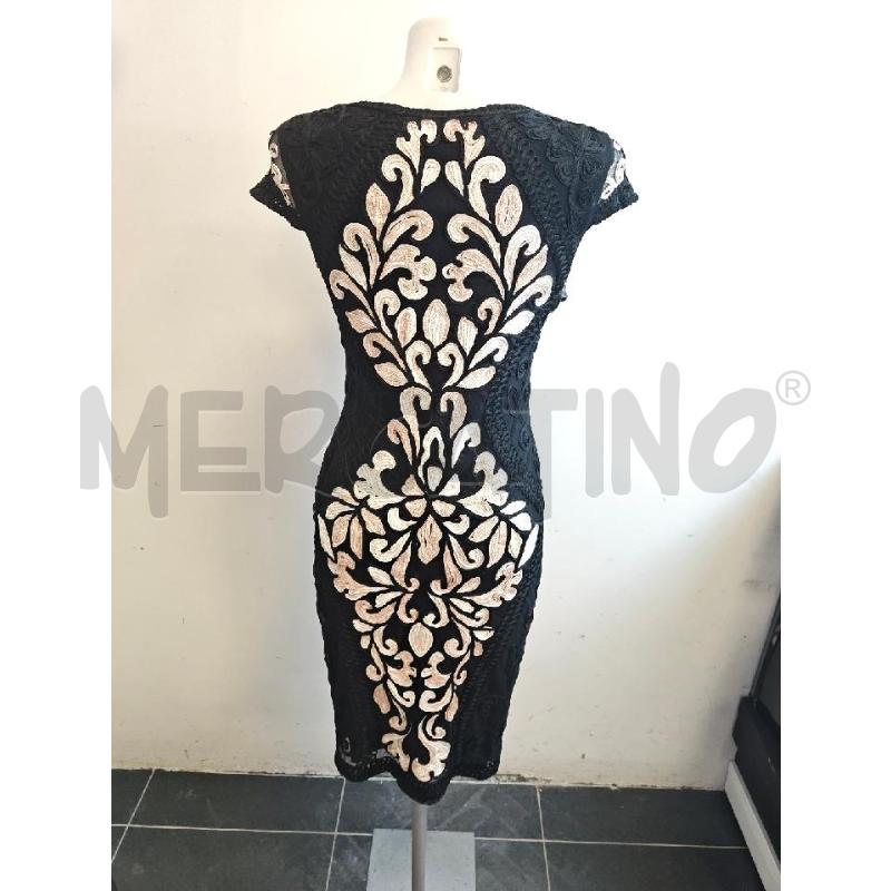 ABITO DONNA PHASE EIGHT NERO RICAMI ROSA  | Mercatino dell'Usato Verona fiera 3
