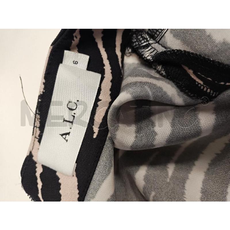 ABITO D ALC ANIMALIER BEIGE NERO FONDO  A PIEGHE  | Mercatino dell'Usato Verona fiera 4