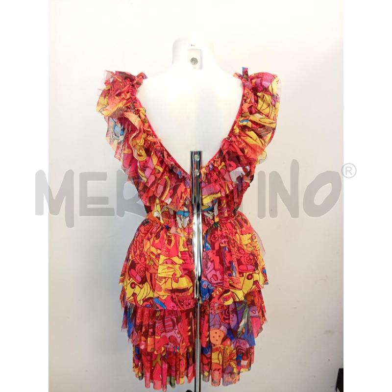 ABITO D ANIYE BY TULLE ROSSO GIALLO BLU FUMETTI  | Mercatino dell'Usato Verona fiera 4
