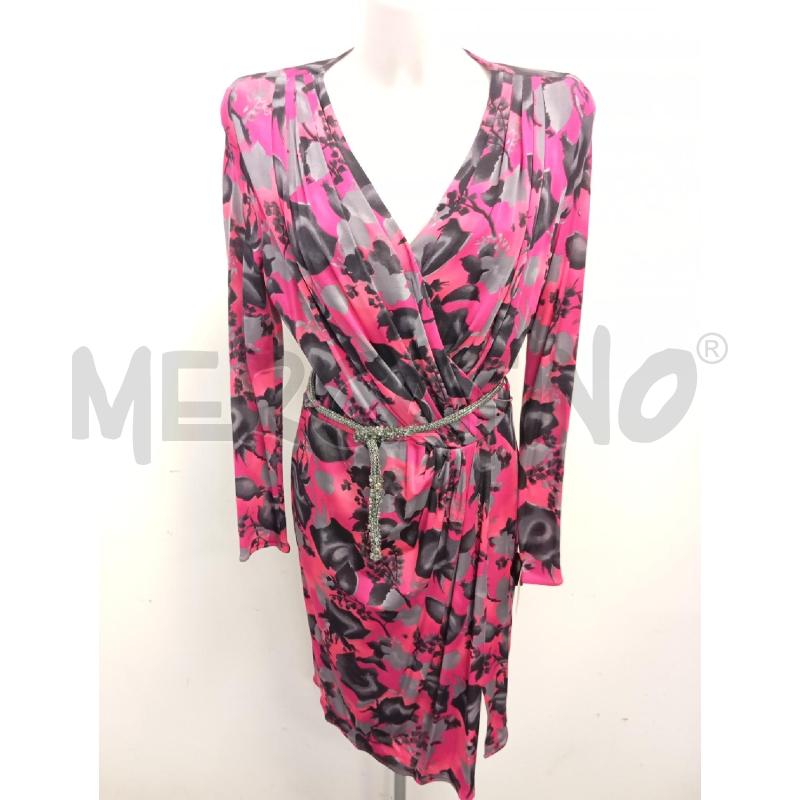 ABITO D BLUMARINE FUCSIA FANTASIA GRIGIA +CINT PERLINE  | Mercatino dell'Usato Verona fiera 1