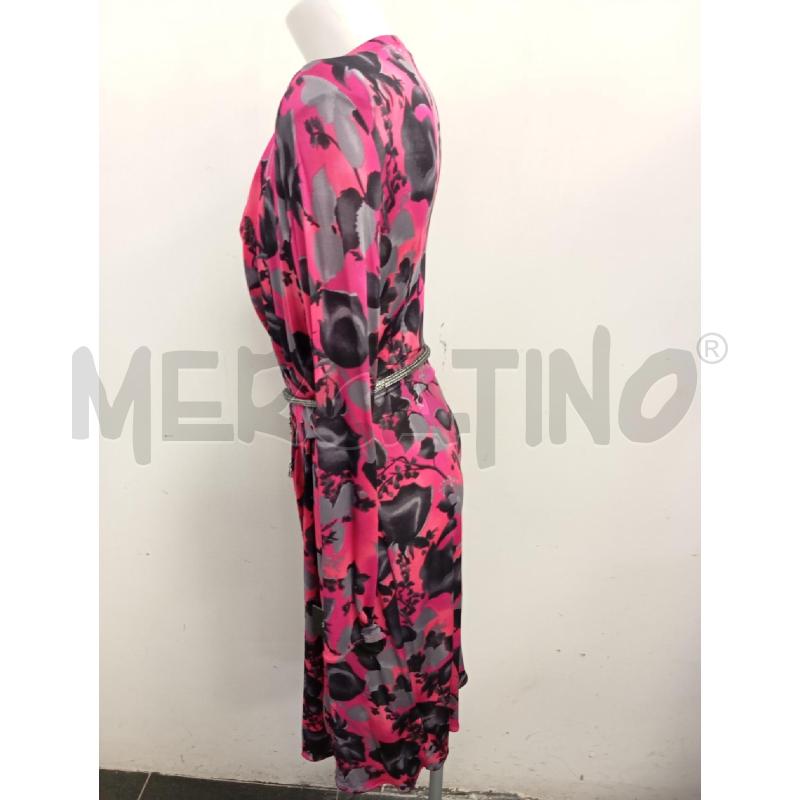 ABITO D BLUMARINE FUCSIA FANTASIA GRIGIA +CINT PERLINE  | Mercatino dell'Usato Verona fiera 3