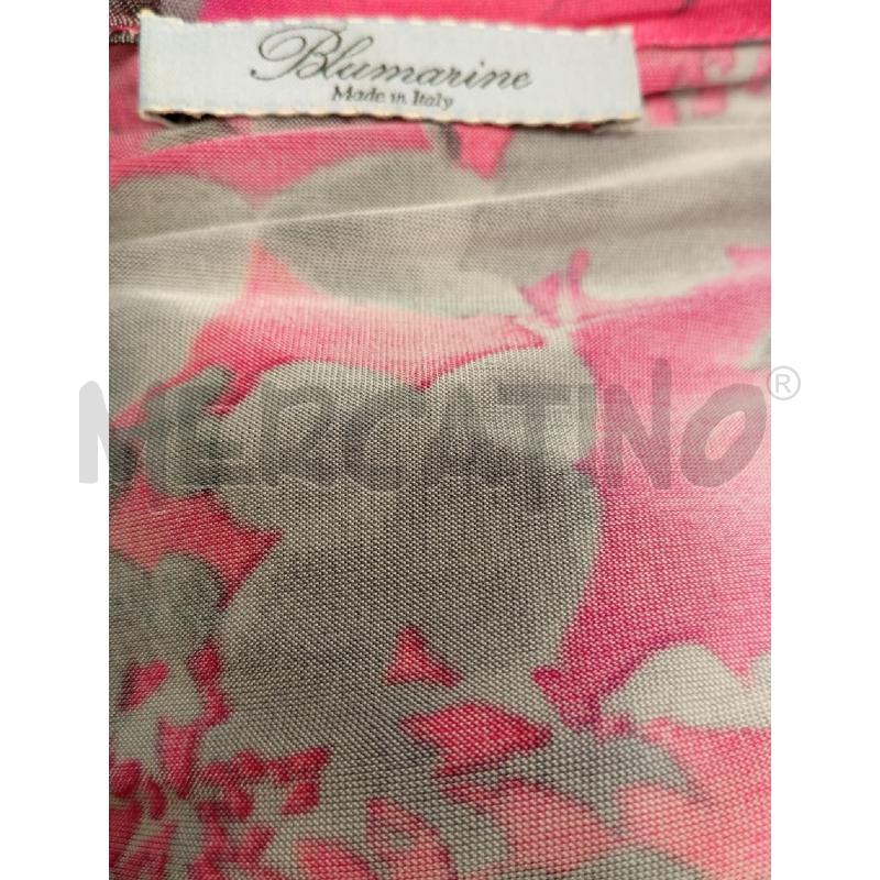 ABITO D BLUMARINE FUCSIA FANTASIA GRIGIA +CINT PERLINE  | Mercatino dell'Usato Verona fiera 5