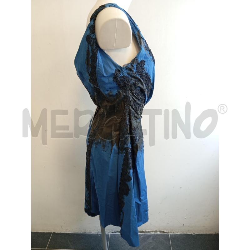 ABITO D BOTTEGA VENETA BLU NERO INSERTI PIZZO  | Mercatino dell'Usato Verona fiera 3