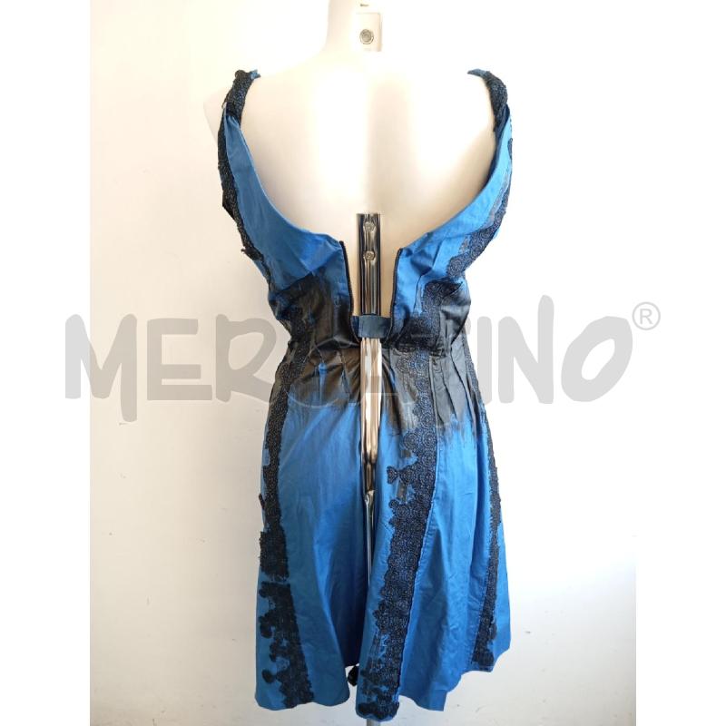 ABITO D BOTTEGA VENETA BLU NERO INSERTI PIZZO  | Mercatino dell'Usato Verona fiera 4