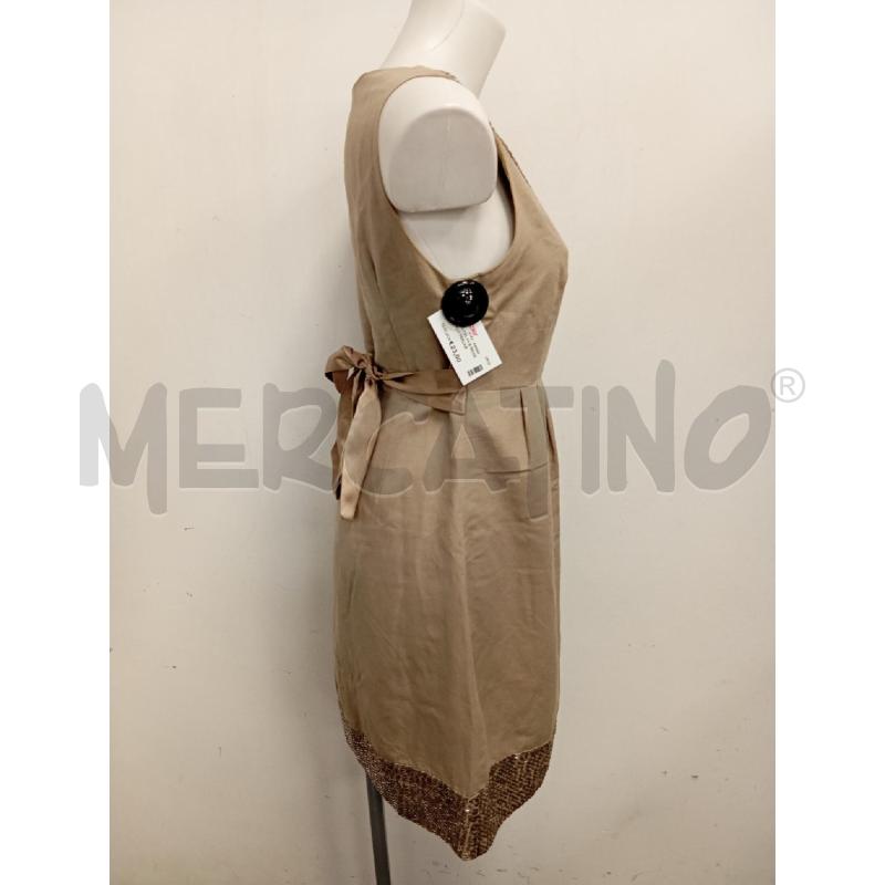 ABITO D CELYN B BEIGE SCOLLO PERLINE  | Mercatino dell'Usato Verona fiera 3