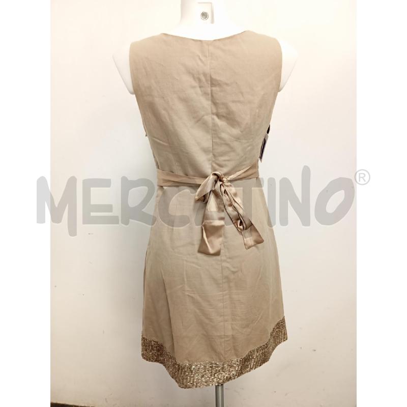 ABITO D CELYN B BEIGE SCOLLO PERLINE  | Mercatino dell'Usato Verona fiera 4