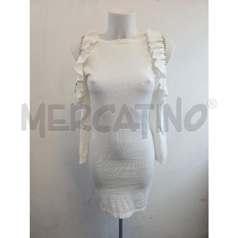 ABITO D CRISTINAEFFE BIANCO CATENA DORATA SPALLE  | Mercatino dell'Usato Verona fiera 1