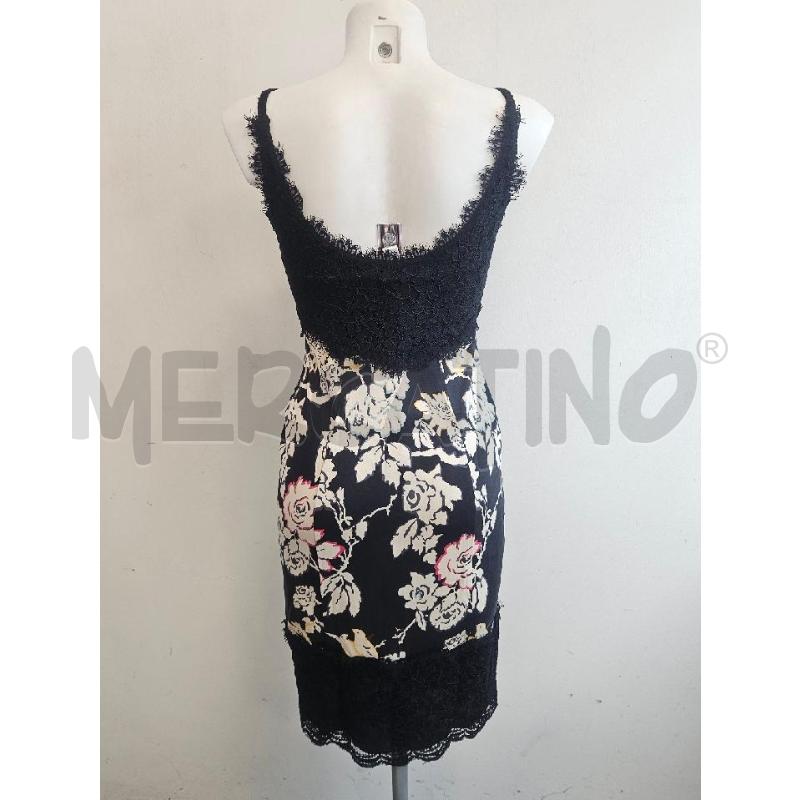 ABITO D DIANE VON FURSTENBERG FIORI BEIGE PIZZO NEROP  | Mercatino dell'Usato Verona fiera 3