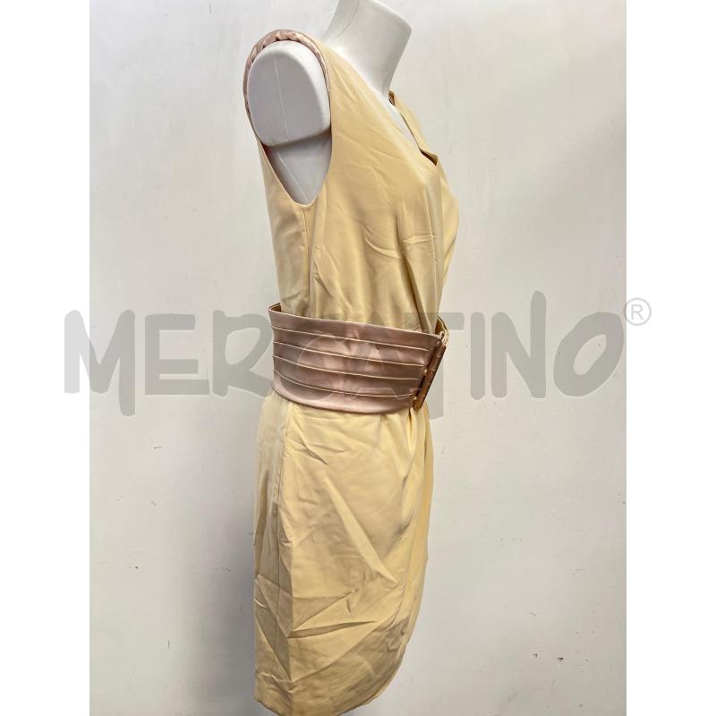 ABITO D ELISABETTA FRANCHI BEIGE CON CINTURONE  | Mercatino dell'Usato Verona fiera 2