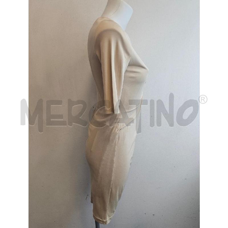 ABITO D ELISABETTA FRANCHI BEIGE NODO DAVANTI  | Mercatino dell'Usato Verona fiera 2
