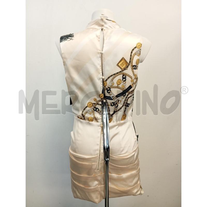 ABITO D ELISABETTA FRANCHI BEIGE STAMPA CATENE | Mercatino dell'Usato Verona fiera 3