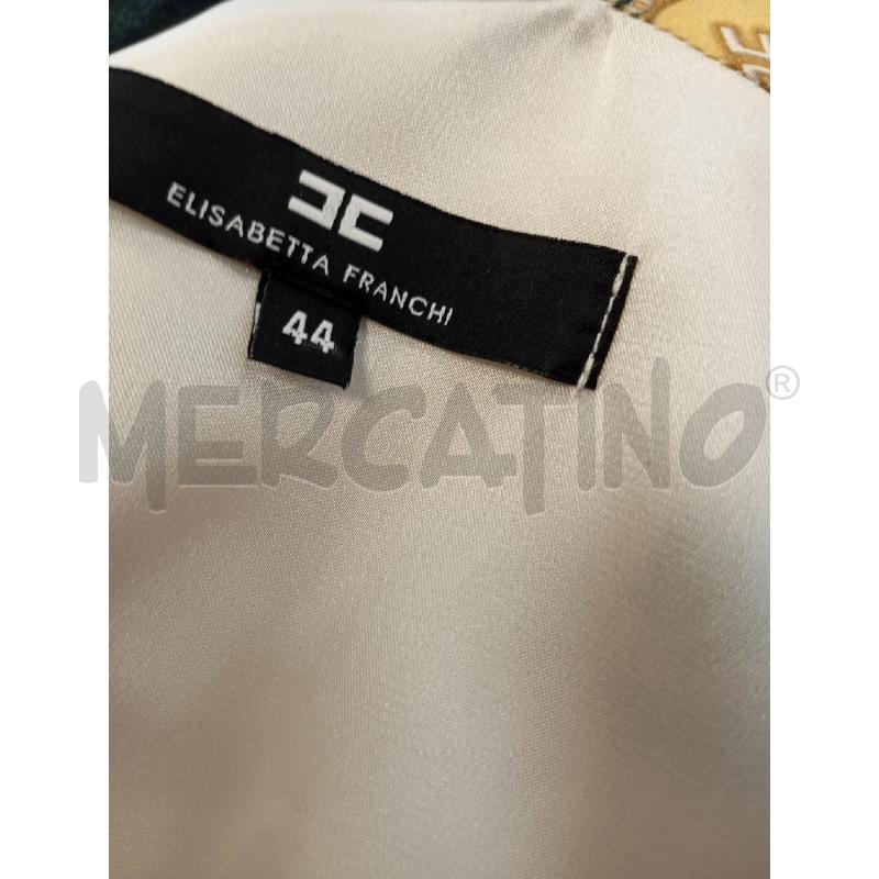 ABITO D ELISABETTA FRANCHI BEIGE STAMPA CATENE | Mercatino dell'Usato Verona fiera 4