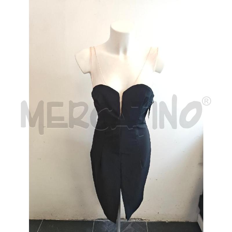 ABITO D ELISABETTA FRANCHI NERO TULLE SPALLE ROSA   | Mercatino dell'Usato Verona fiera 1